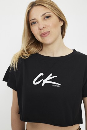 T-shirt crop noir