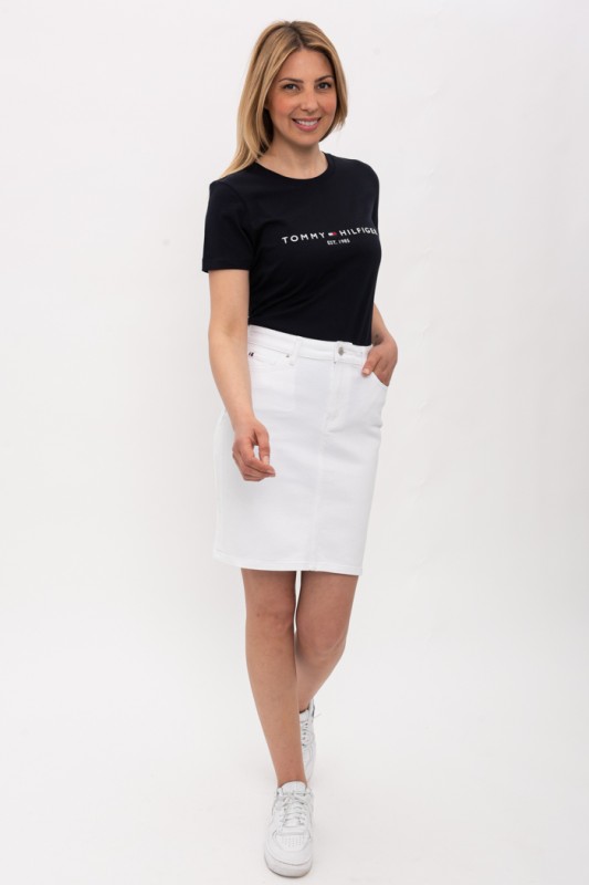 Jupe en jean blanche