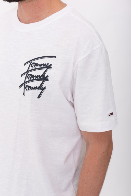 T-shirt blanc imprimé