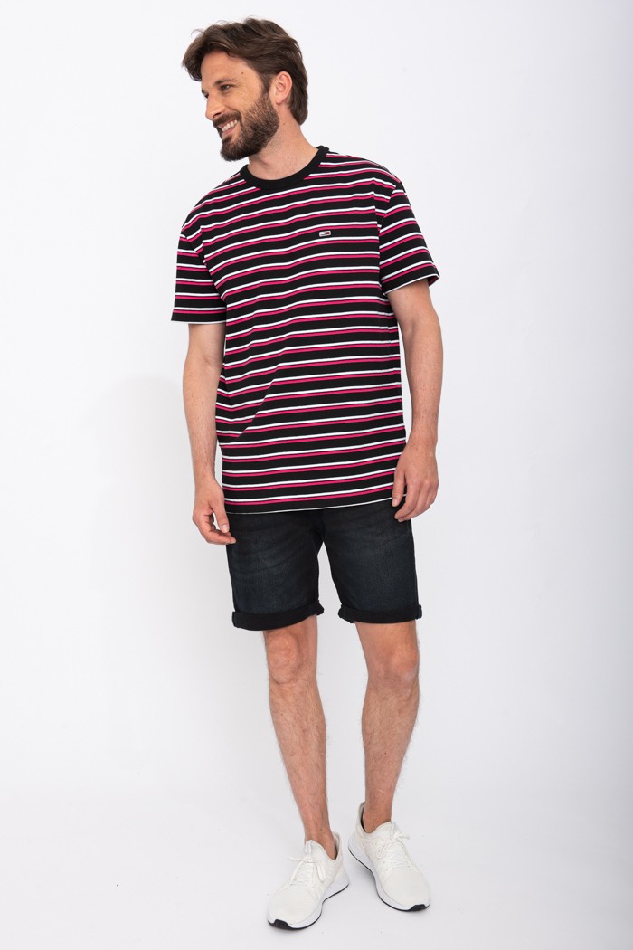 T shirt raye Tommy Hilfiger Destock Jeans
