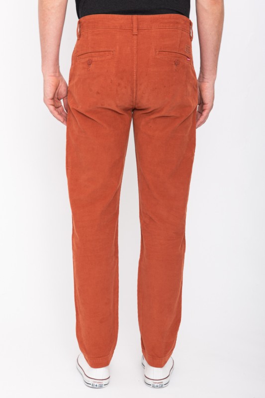 Pantalon velours orange