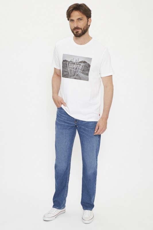 T-shirt blanc imprimé