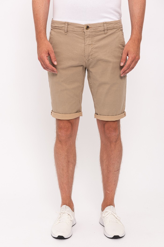 Short chino top beige homme