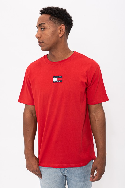 Tshirt rouge Tommy Hilfiger Destock Jeans
