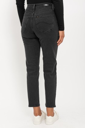 Jeans droit noir Carol Used Hellen
