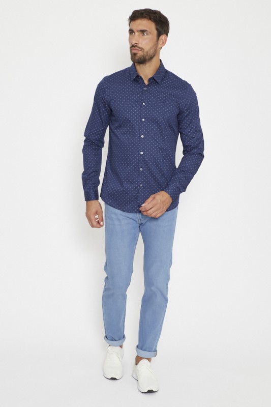 Chemise bleue