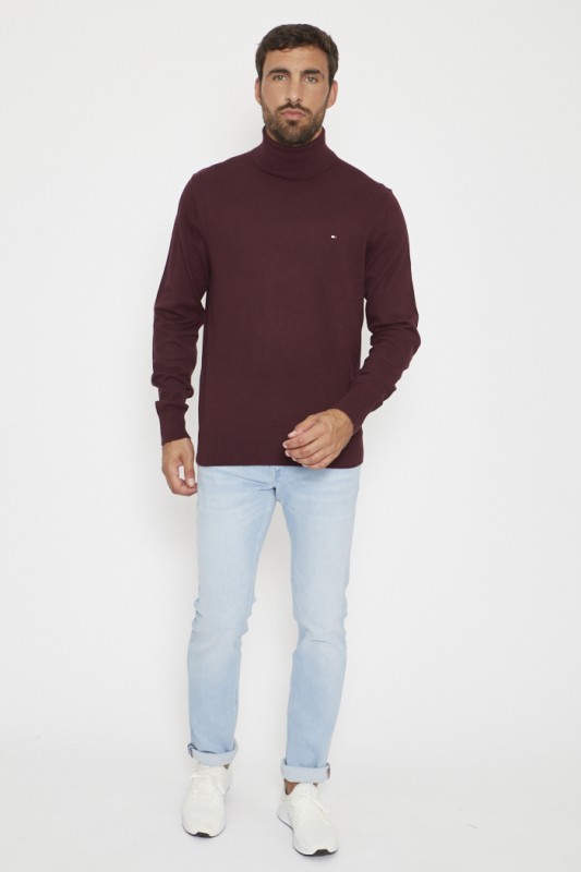 Pull col roulé