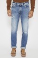 Jeans slim Scanton bleu délavé