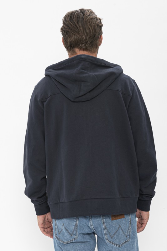 Sweat zippé bleu