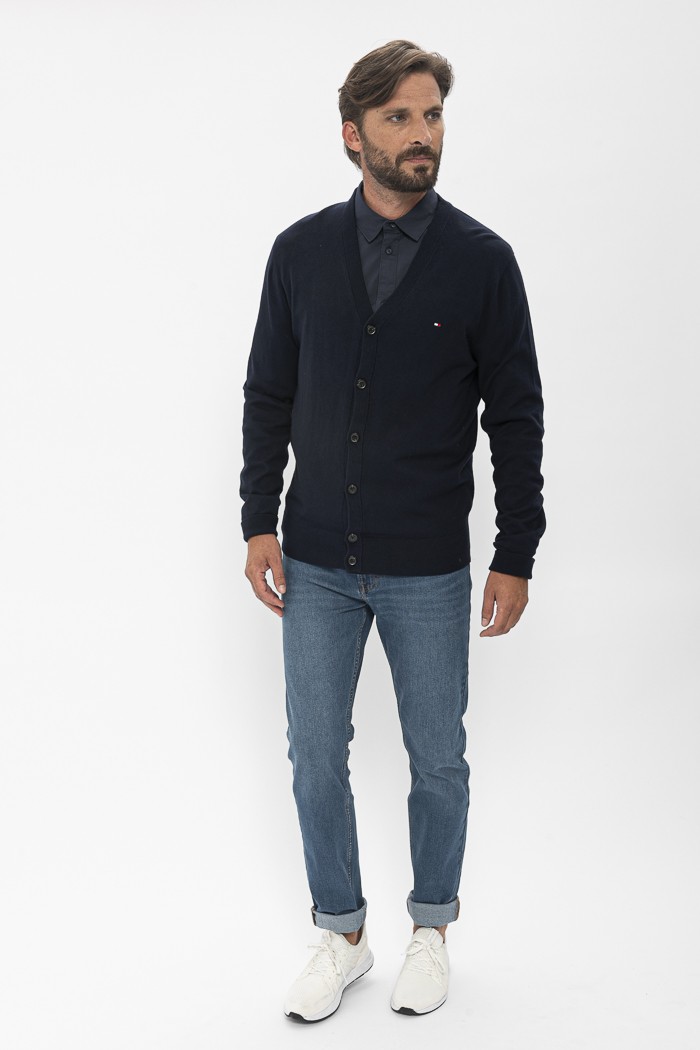 Blouson Tommy Hilfiger Jeans bleu marine doublé polaire