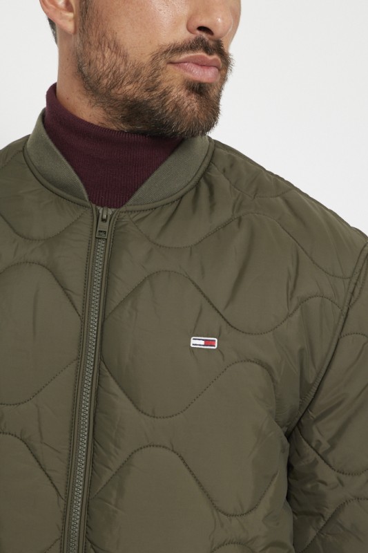Doudoune courte kaki Tommy Hilfiger | Destock Jeans
