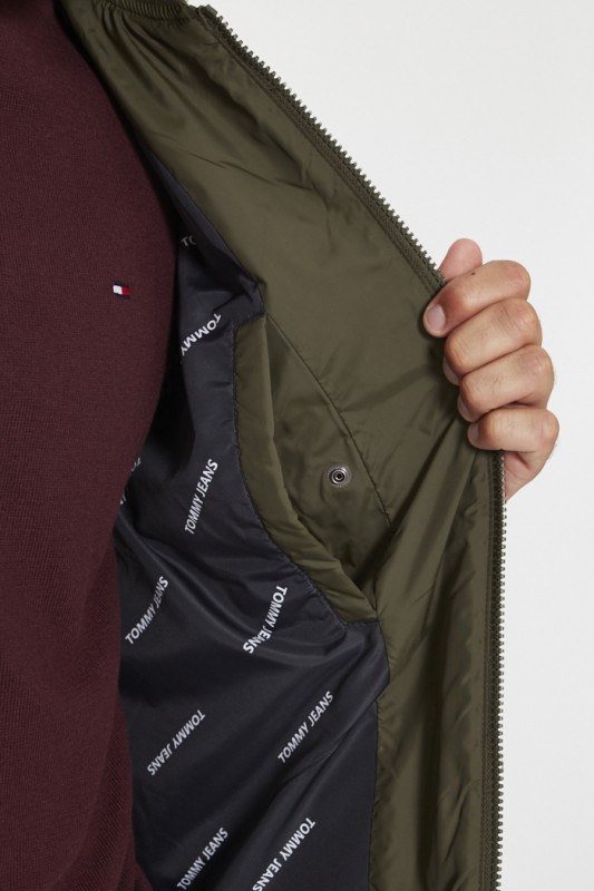 Doudoune courte kaki