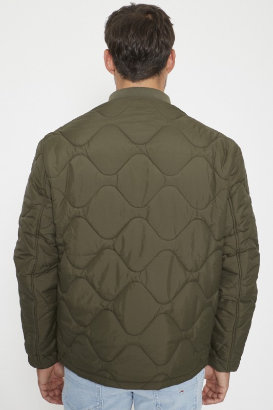 Doudoune courte kaki