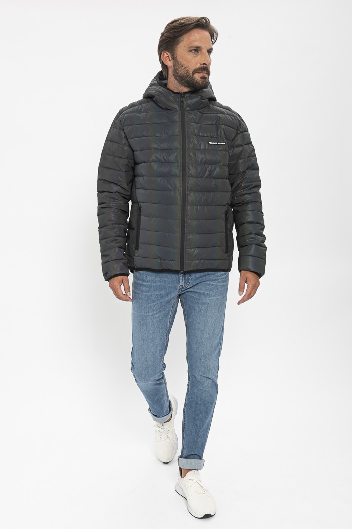 Doudoune grise Project X Destock Jeans