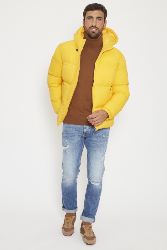 Doudoune jaune et noir homme best sale