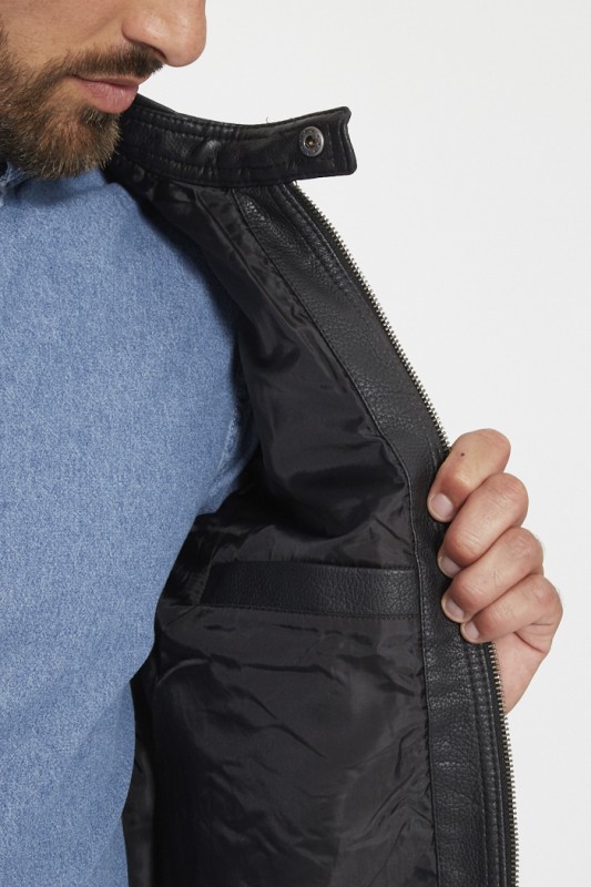 Veste en simili cuir