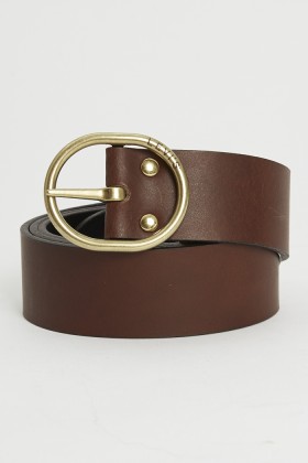 Ceinture en cuir marron