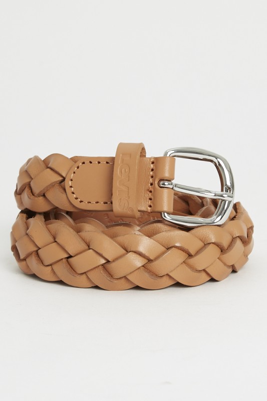 Ceinture en cuir tressé