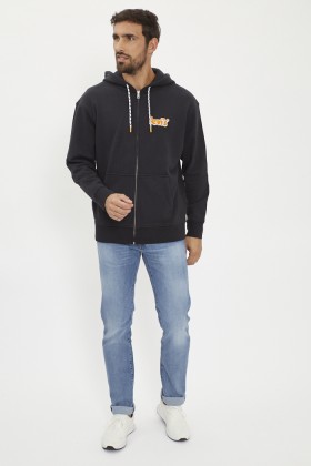Sweat zippé noir