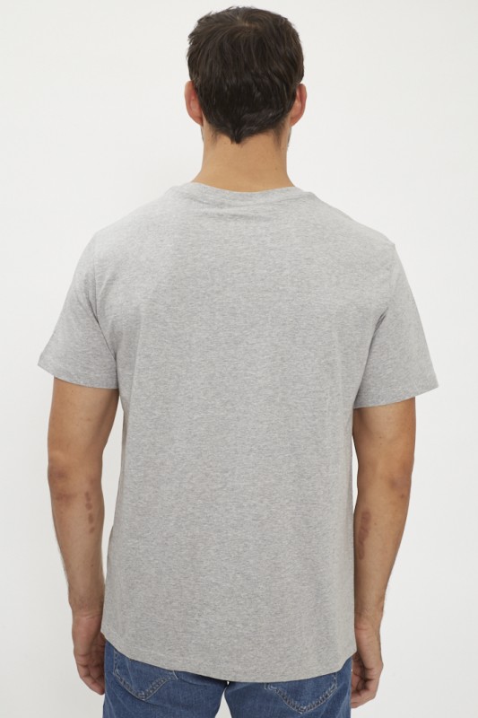 T-shirt gris imprimé