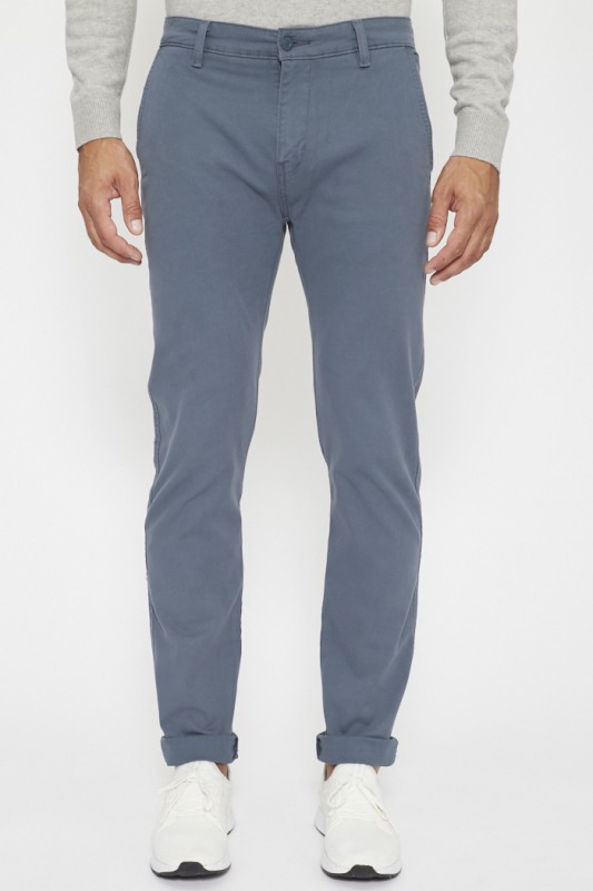 Pantalon chino bleu