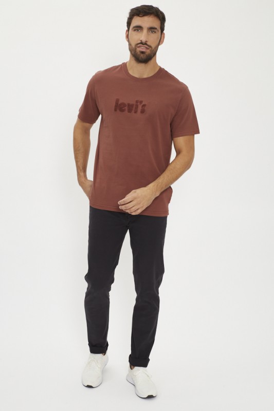 Pantalon chino noir slim fit