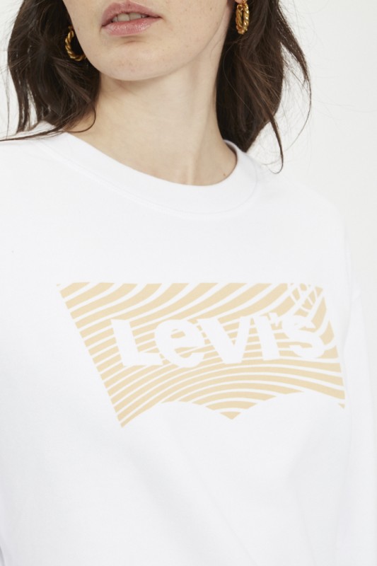 sweat blanc imprimé