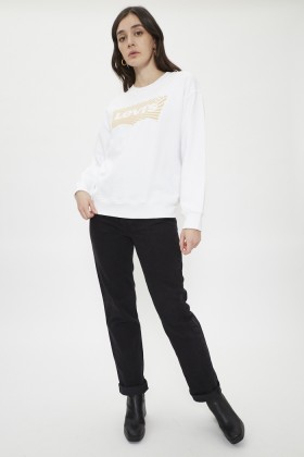 sweat blanc imprimé