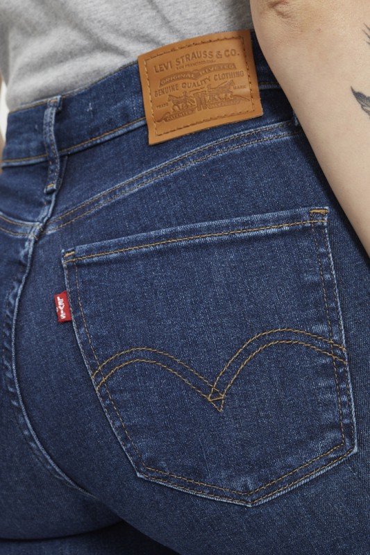 Jeans super skinny brut denim coton et élasthanne