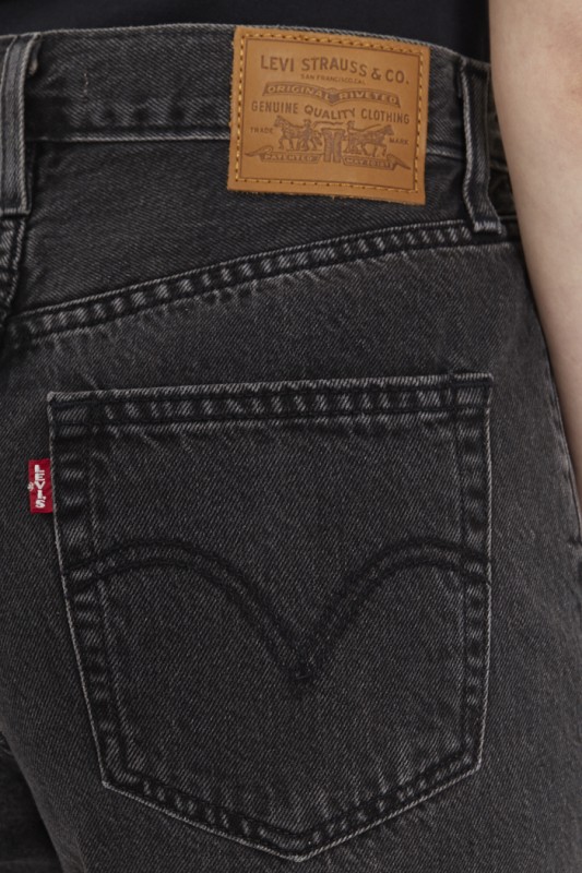 Jeans high loose taper