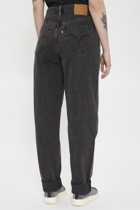 Jeans high loose taper