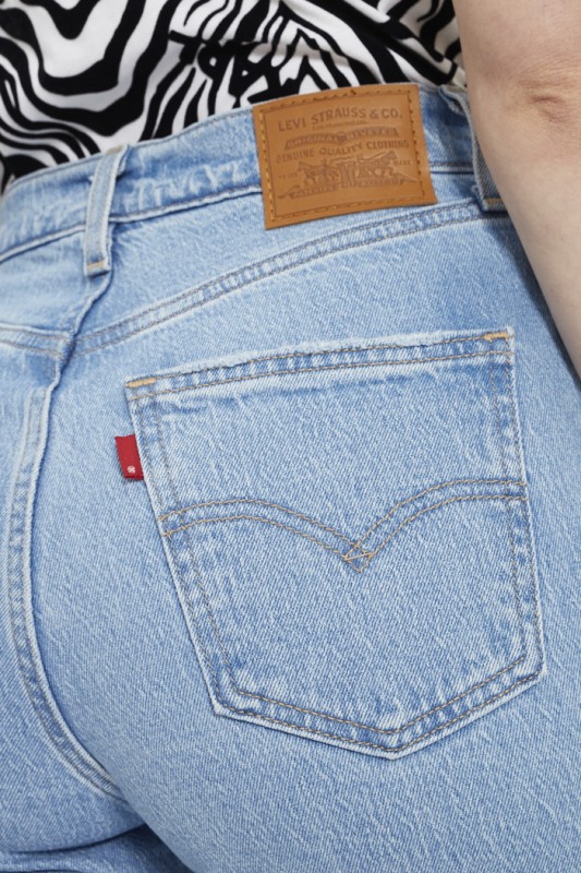 Jeans flare délavé