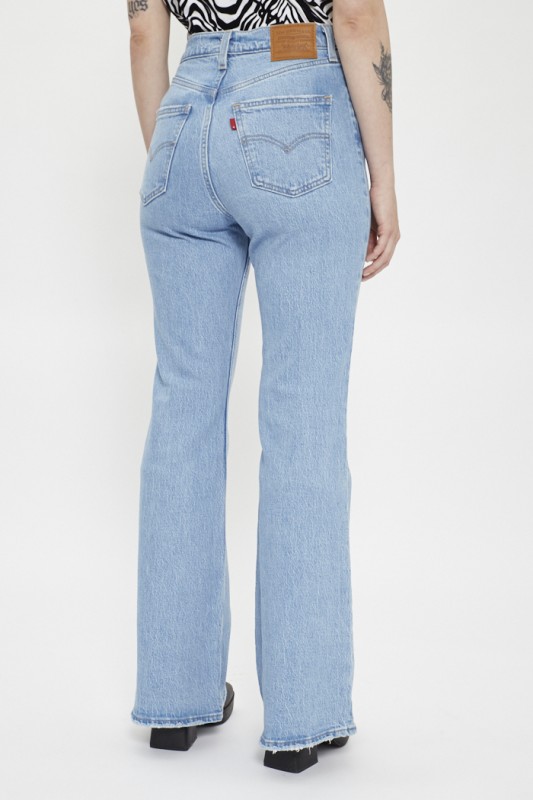 Jeans flare délavé