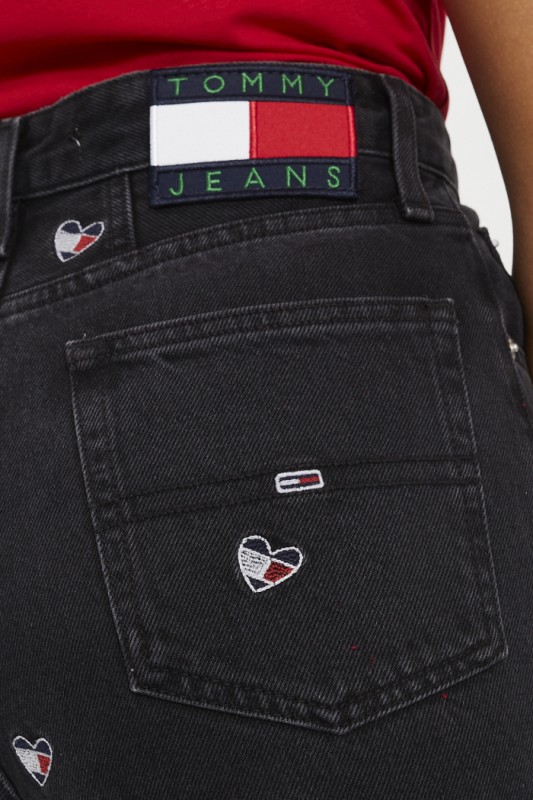 Jeans mom noir