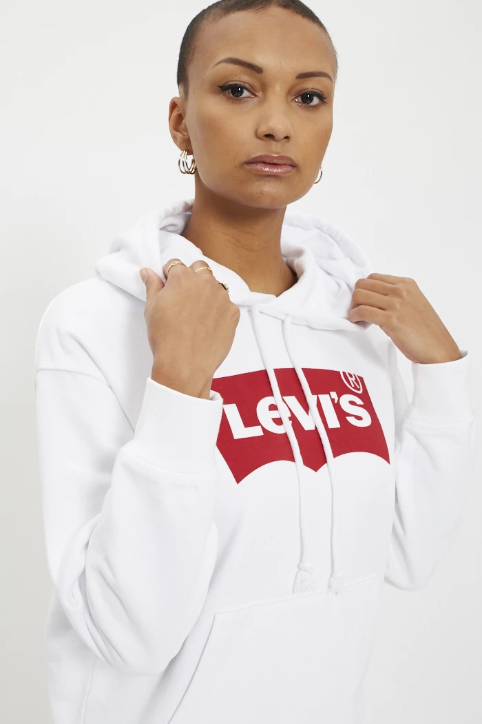 Sweat levis rouge femme best sale