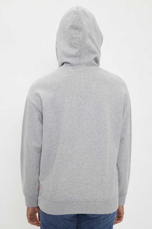 Sweat à capuche gris