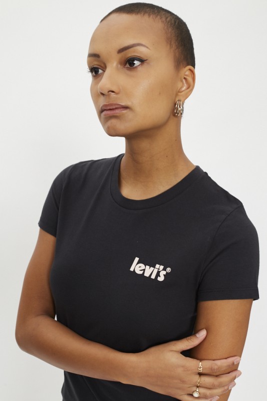 T-shirt noir imprimé
