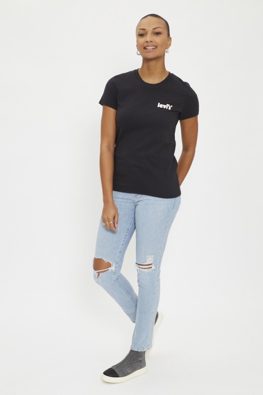T-shirt noir imprimé
