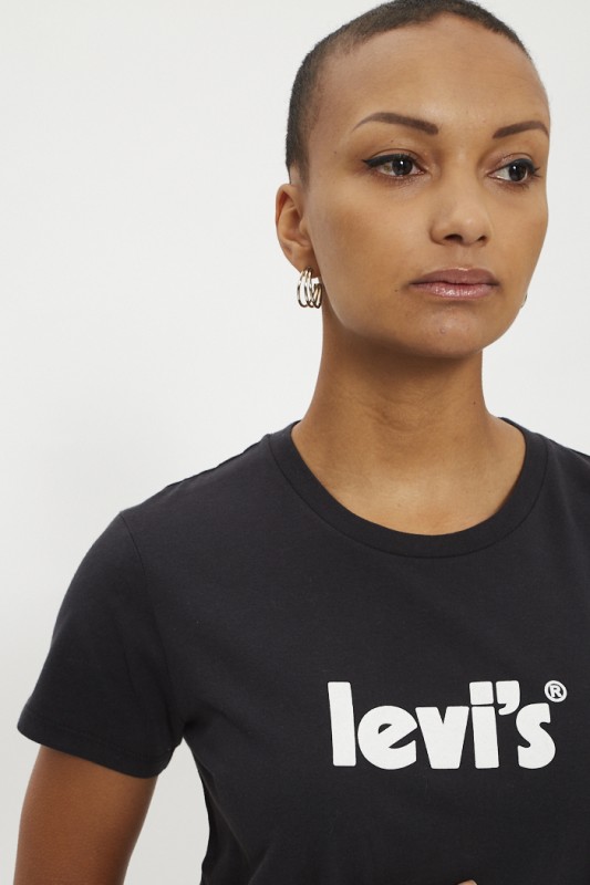 T-shirt noir imprimé