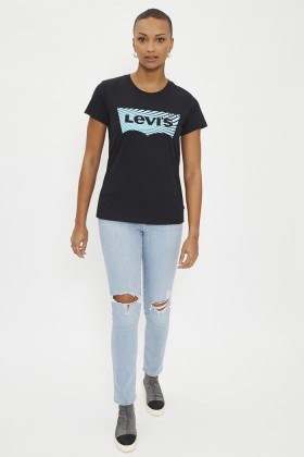 T-shirt noir imprimé