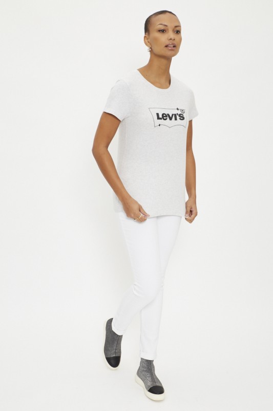 T-shirt gris imprimé