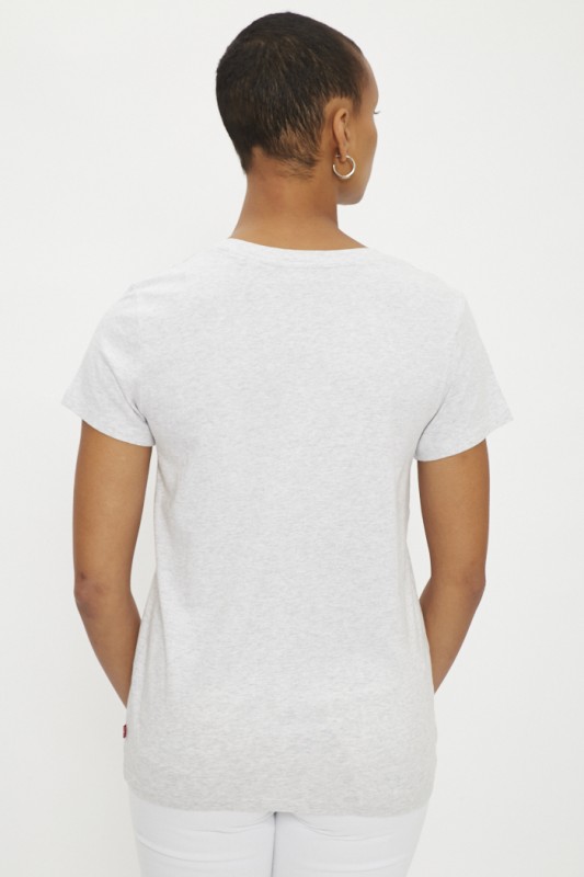 T-shirt gris imprimé