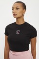 T-shirt crop noir