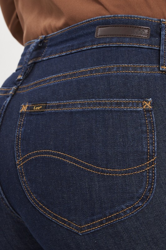 Jeans scarlett skinny bleu denim coton et élasthanne