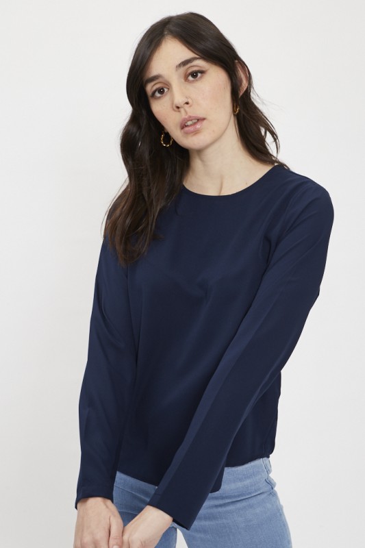 Blouse bleu marine