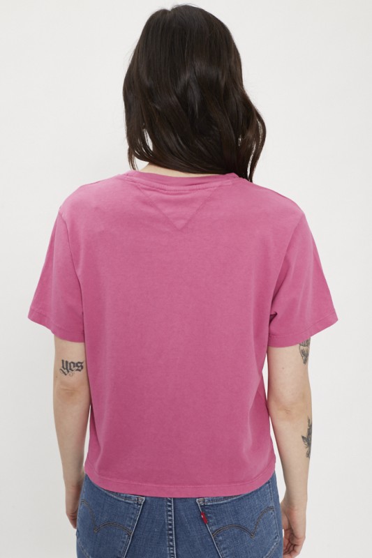 T-shirt rose imprimé