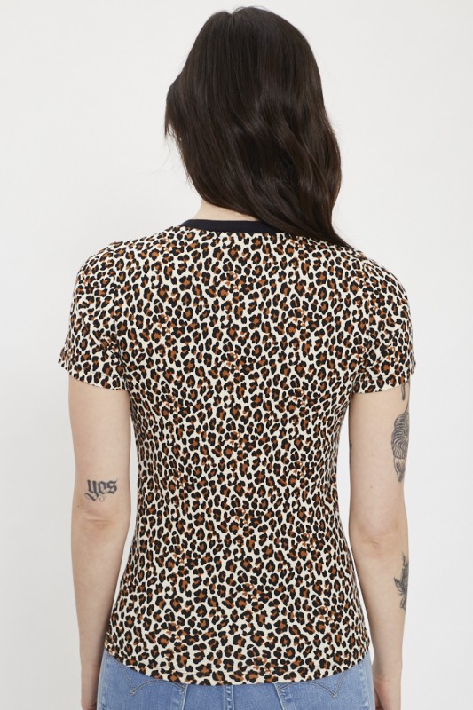 T-shirt léopard