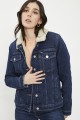 Veste sherpa en jean