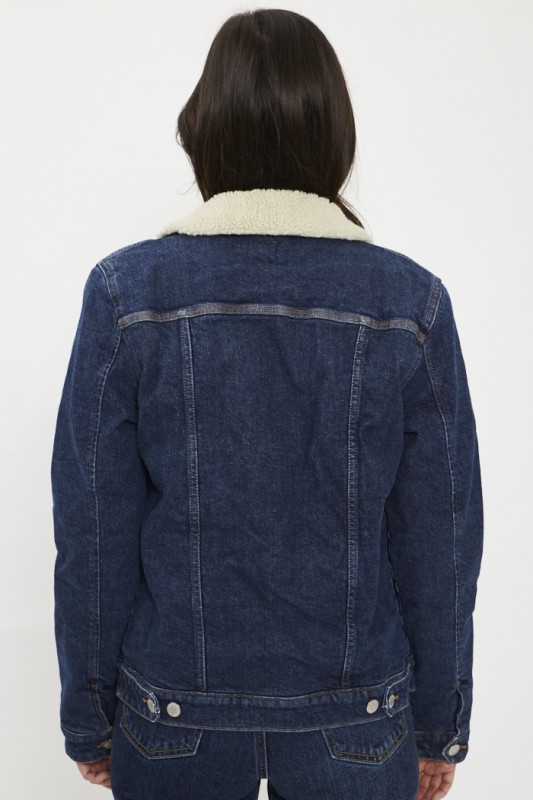 Veste sherpa en jean