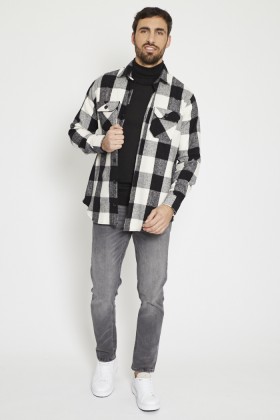 Chemise à carreaux